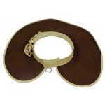 Straw Visor Hats - Foldable Accent With Matching Flowers - Brown - HT-5250BN